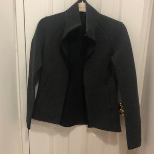 Lulu lemon charcoal gray running jacket